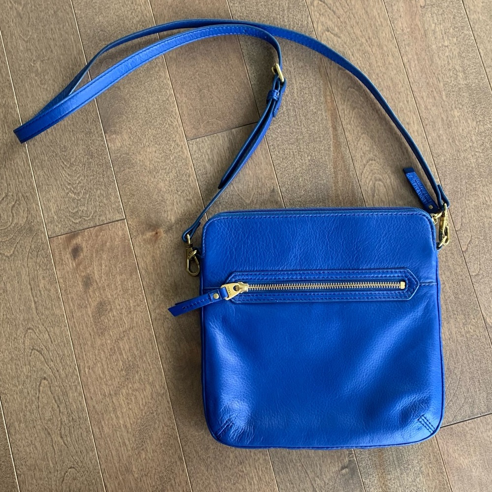 Royal Blue NWOT Cobalt Fossil Crossbody Purse